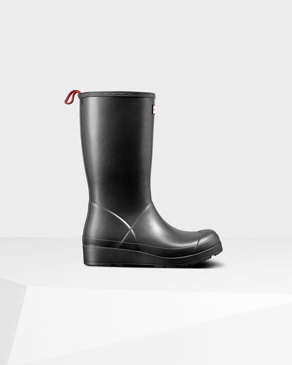 Womens Hunter Original Tall Pearlized Rain - Play Boots Black - 0295-VUMSQ